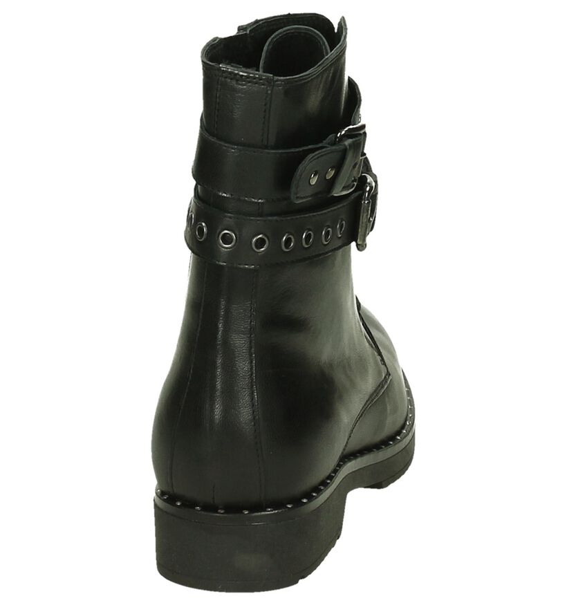 Via Roma Bottines en Noir en cuir (203606)