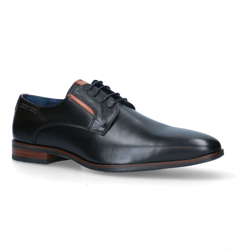 Berkelmans Sameiro Zwarte Geklede Schoenen voor heren (363828) - geschikt voor steunzolen