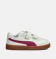 Puma Club II Era Lichtgroene/Bordeaux Sneakers voor meisjes (359283) - geschikt voor steunzolen