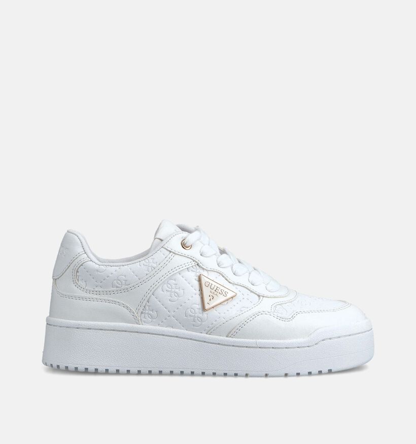 Guess Miram Baskets habillées en Blanc pour femmes (366541) - pour semelles orthopédiques