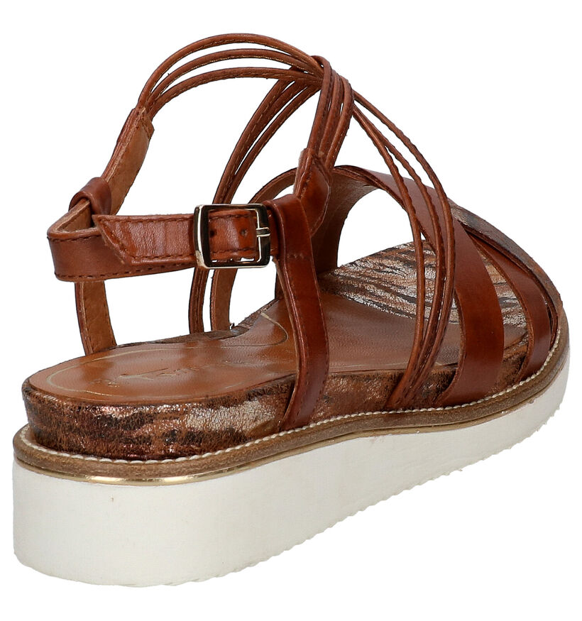 Tamaris TOUCH it Sandales en Cognac en cuir (269742)