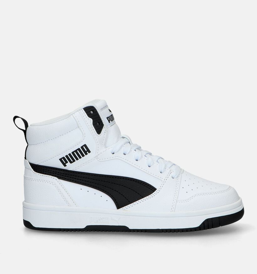 Puma Rebound V6 Baskets en Blanc pour filles, garçons (326348)