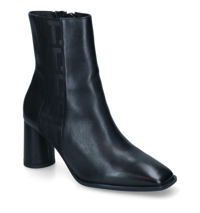 Tamaris Bottines à talons en Noir en cuir (315446)