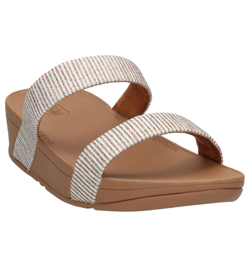 FitFlop Witte Slippers in stof (267651)