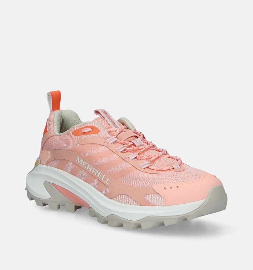 Merrell Moab Speed 2 Roze Wandelschoenen voor dames (340711) - geschikt voor steunzolen