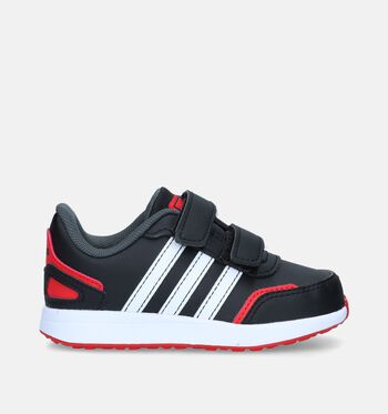 adidas Low Baskets Core Black /Cloud White/Vivid Red