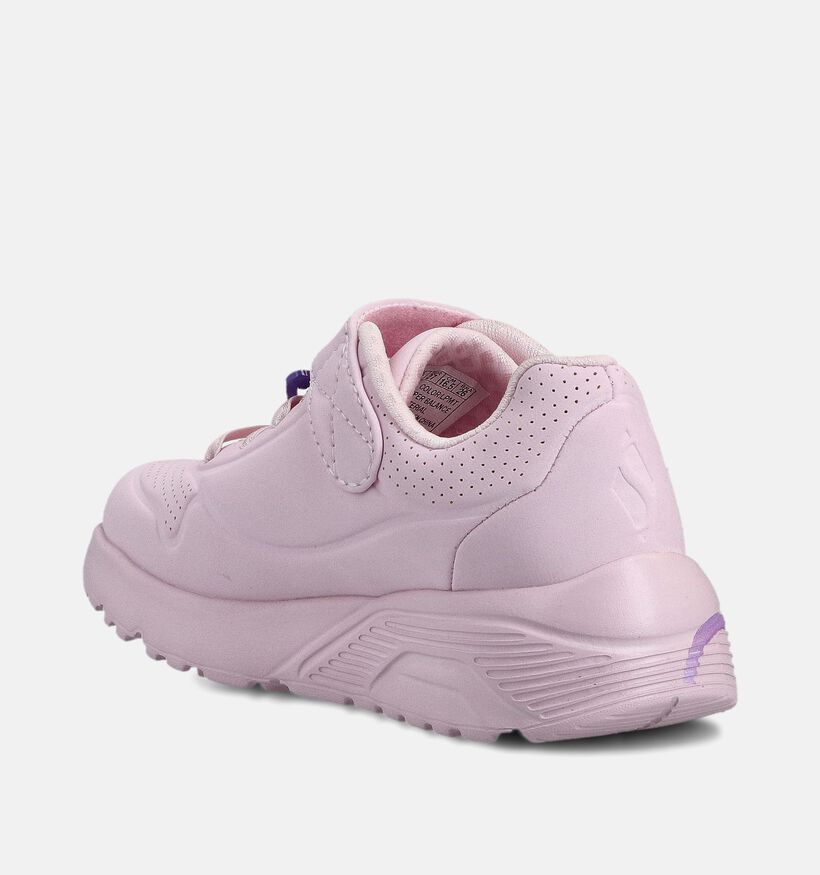 Skechers Uno Lite Roze Sneakers voor meisjes (368511) - geschikt voor steunzolen