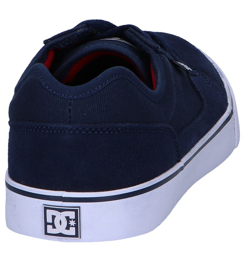 DC Shoes Baskets de skate en Bleu foncé en daim (250817)