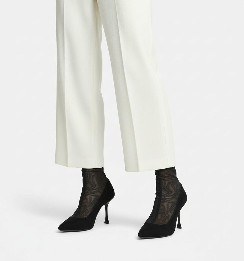 March23 Vasco Black Mesh Zwarte Pumps voor dames (364195)