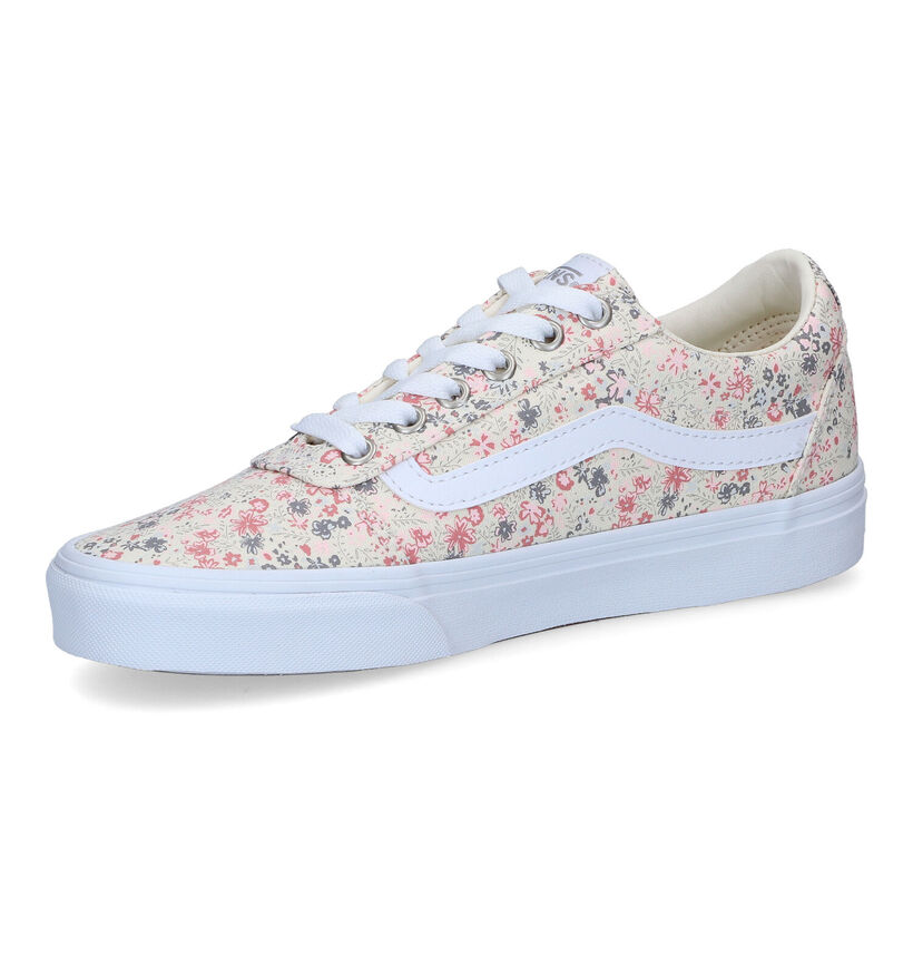 Vans Ward Baskets de skate en Rose pour femmes (327993)