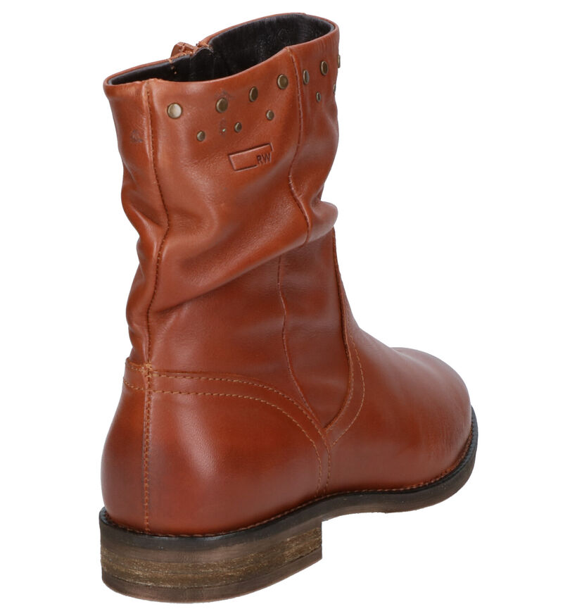 River Woods Stella Cognac Korte Laarzen in leer (260297)