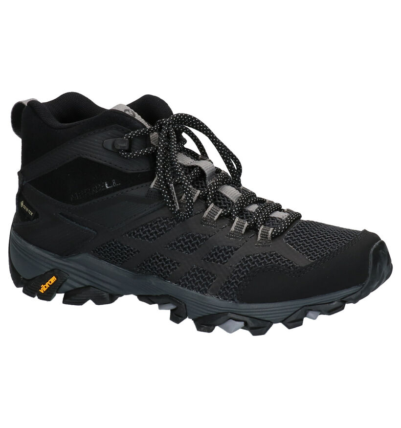 Merrell Moab Zwarte Wandelschoenen in daim (259374)