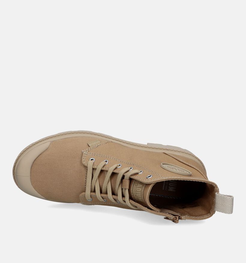Palladium Pallabase Twill Baskets en Gris pour femmes (336484)