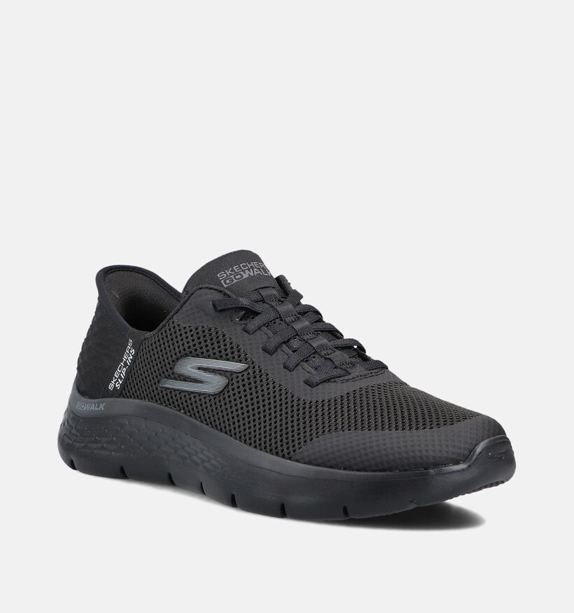 Skechers GO WALK FLEX GRAND ENTRY Zwarte Sneakers voor dames (359703) - geschikt voor steunzolen