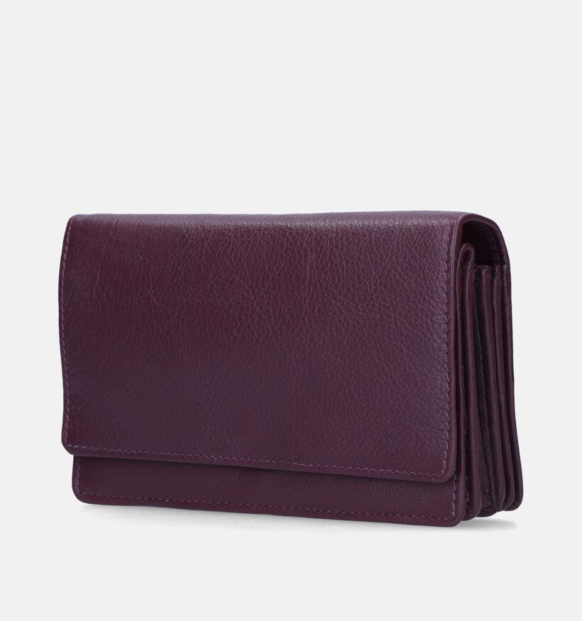 Euro-Leather Zwarte Portemonnee voor dames (365193)