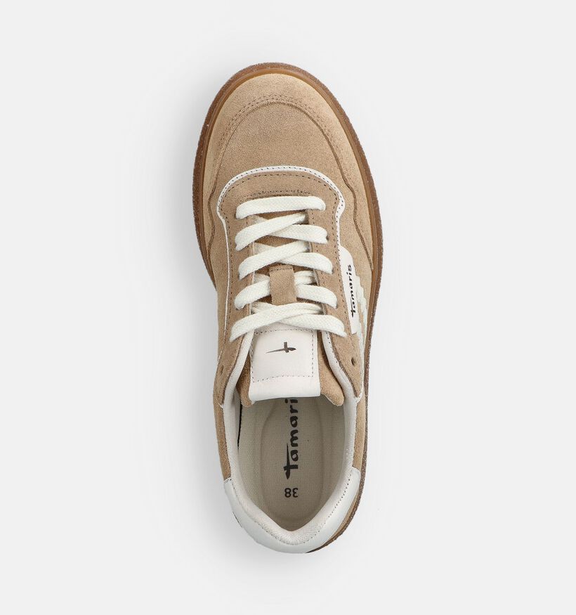 Tamaris Touch It Beige Sneakers voor dames (365037) - geschikt voor steunzolen