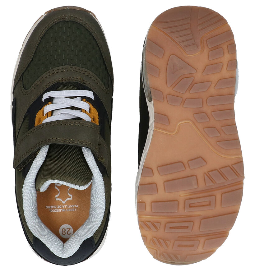 Milo & Mila Kaki Slip-on Sneakers in kunstleer (291091)