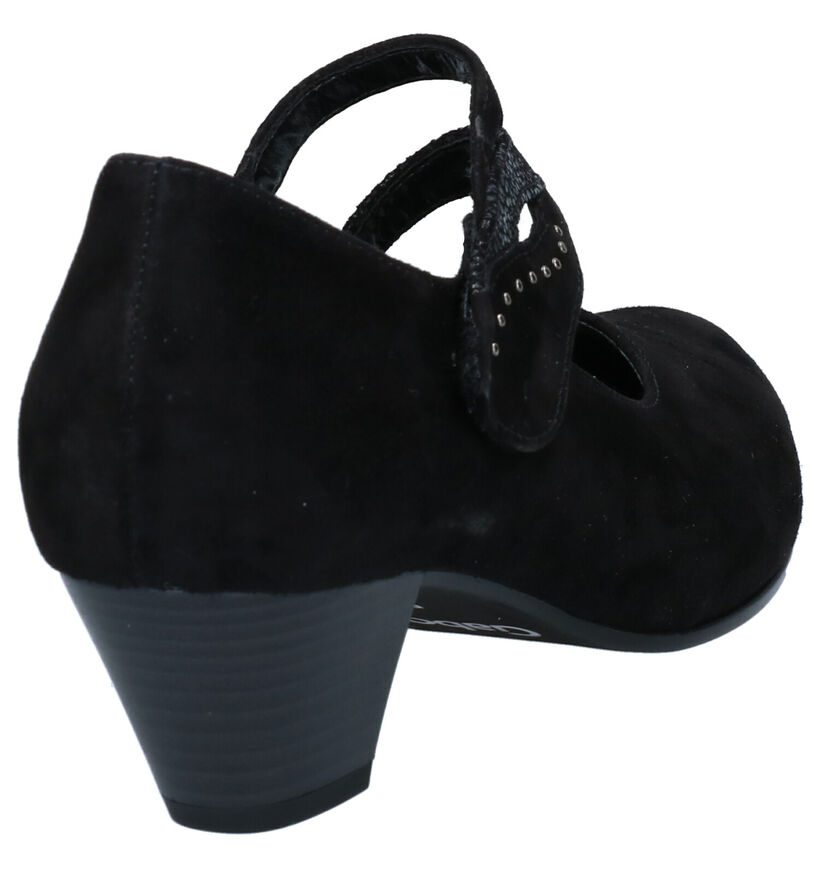 Gabor OptiFit Zwarte Pumps in nubuck (282461)