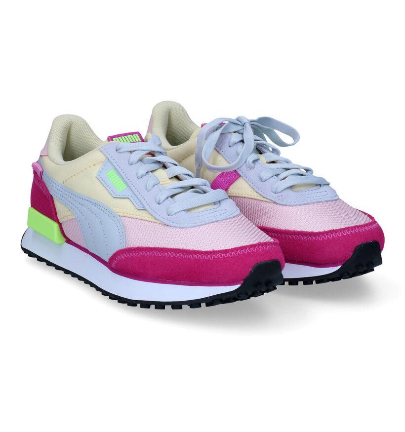 Puma Future Rider Baskets en Rose pour femmes (307176) - pour semelles orthopédiques