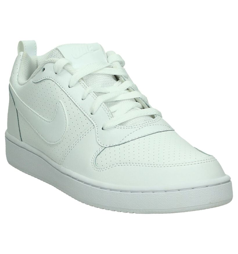 Nike Court BoroughBaskets basses en Blanc en cuir (219389)