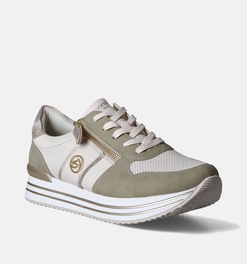 Remonte Groene Lage schoenen voor dames (351214) - geschikt voor steunzolen