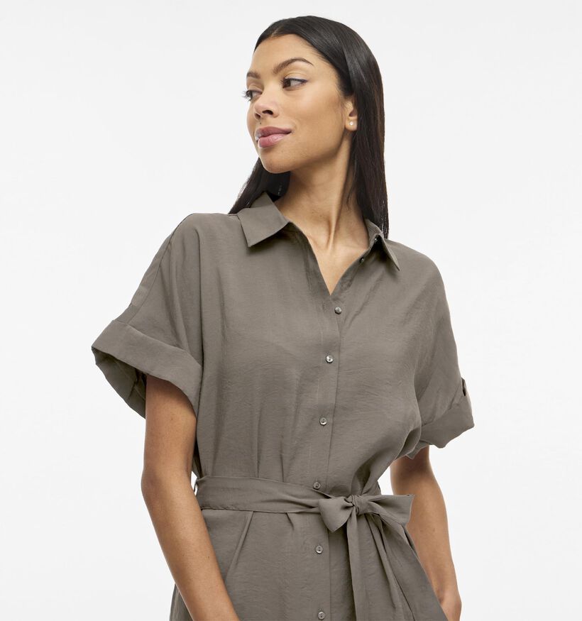 Vila Hula Robe chemise en Marron pour femmes (368119)