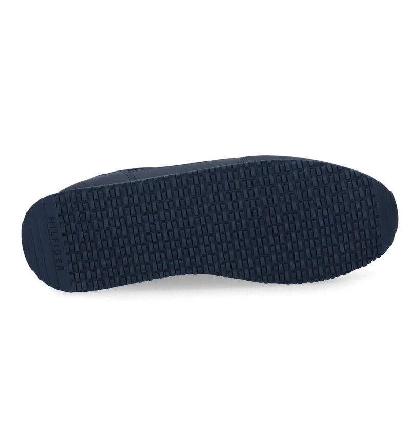 Tommy Hilfiger Runner Blauwe Sneakers in leer (310851)