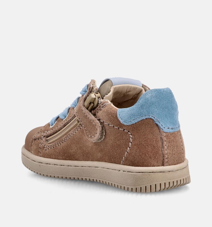 STONES and BONES Nepo Bruine Sneakers voor jongens (373738) - geschikt voor steunzolen