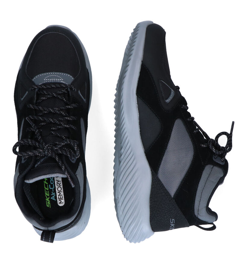 Skechers Bounder Chaussures de randonnée en Noir en cuir (295661)