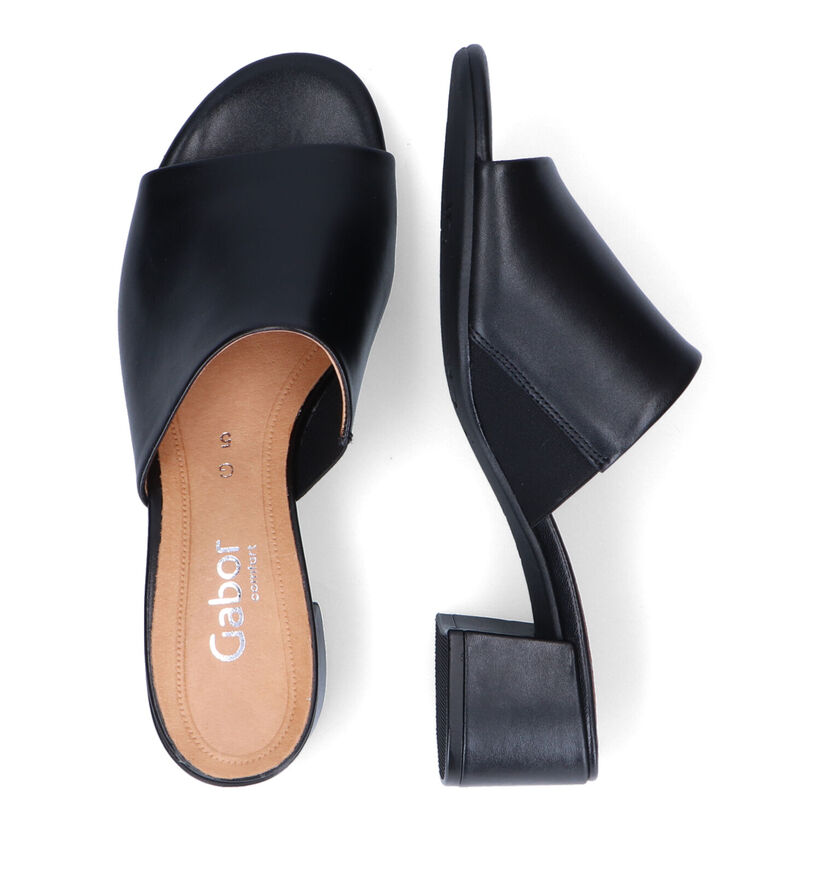 Comfort Nu-pieds à talons en Noir pour femmes (306150)