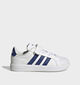 adidas Streettalk Baskets en Blanc/Bleu pour gar&ccedil;ons (380613)
