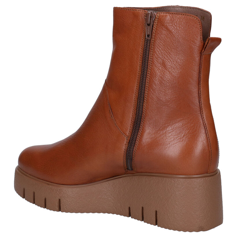 Wonders Bottines à talons en Cognac en cuir (298911)