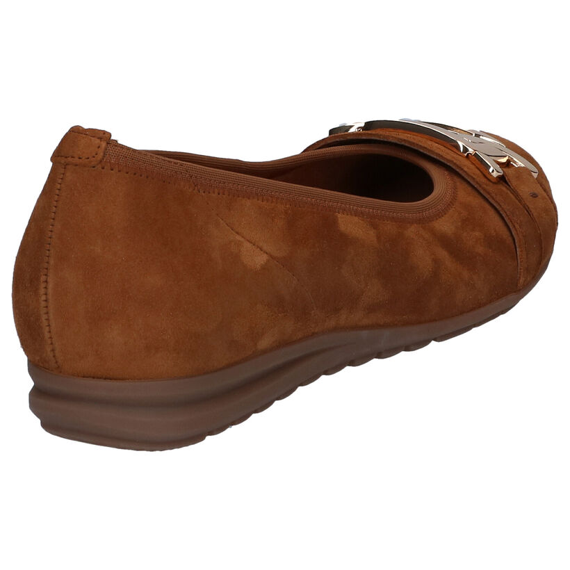 Gabor Easy Walking Ballerines en Cognac en daim (297418)