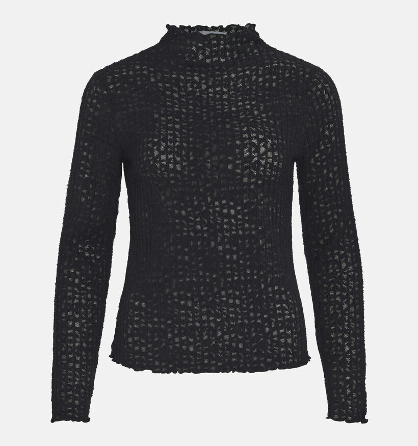Vila Ekka T-shirt manches longues en Noir pour femmes (348741)