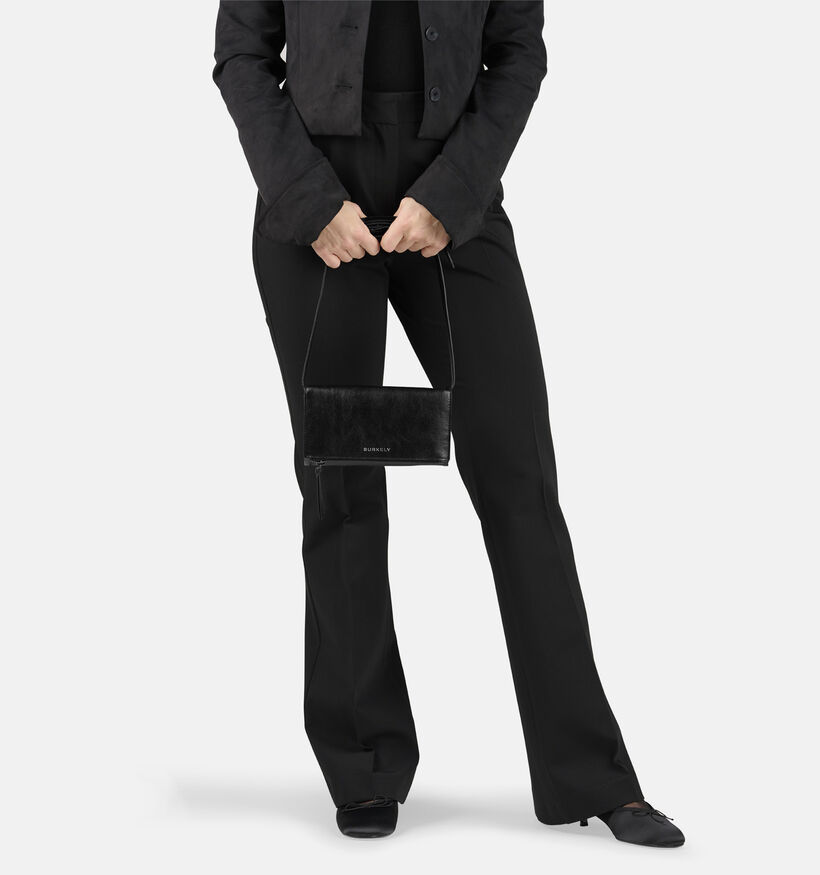 Burkely Creased Crystal Zwart Telefoontasje voor dames (363086)