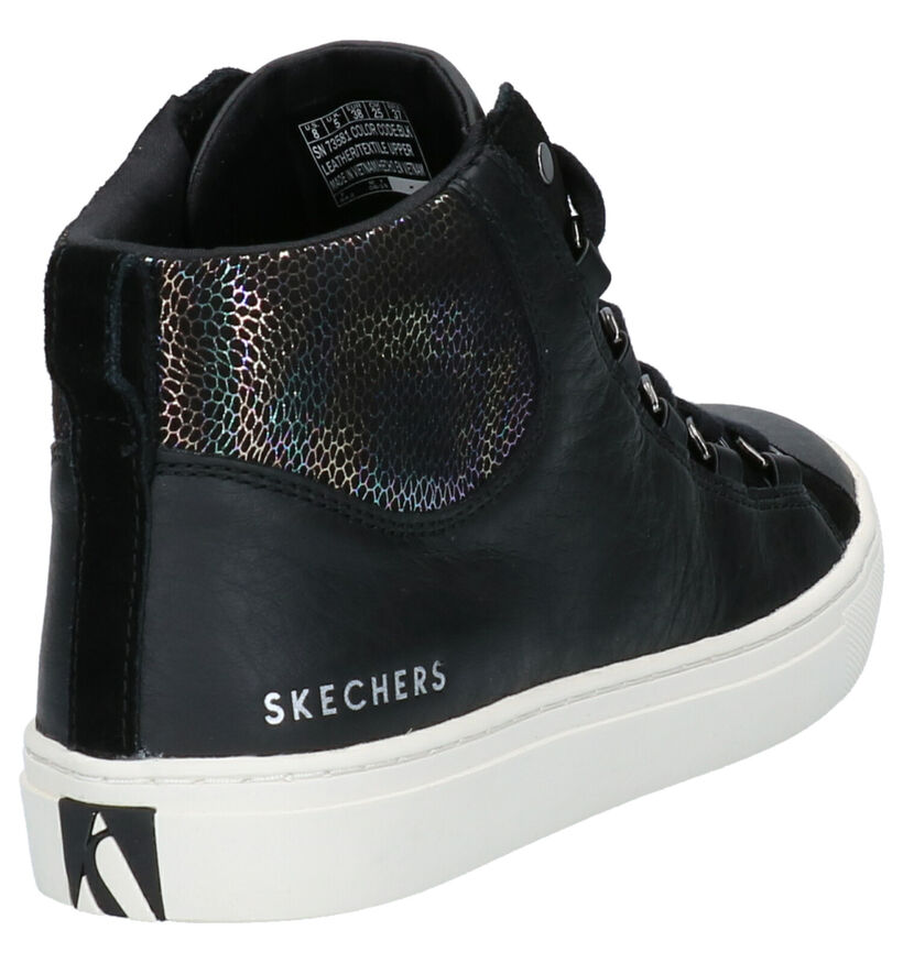 Skechers Side Street Core Sneakers Zwart in leer (263239)