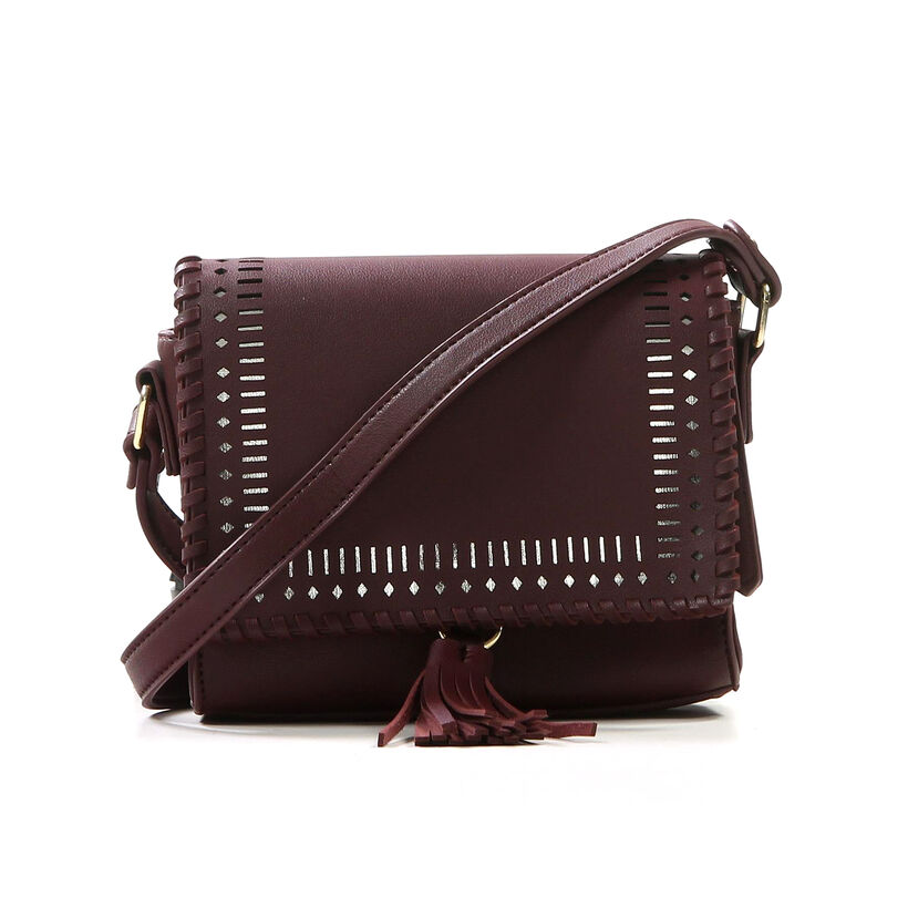 Crossbody Tasje Bordeaux PB Fashion in kunstleer (206461)