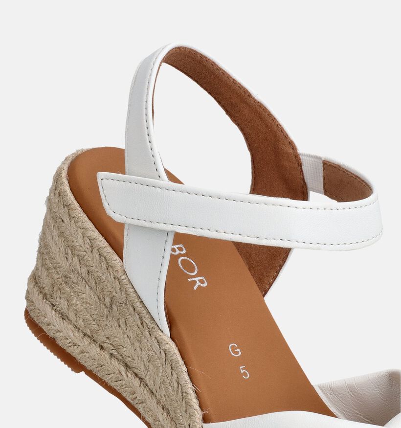 Gabor Witte Sandalen met sleehak voor dames (371127)