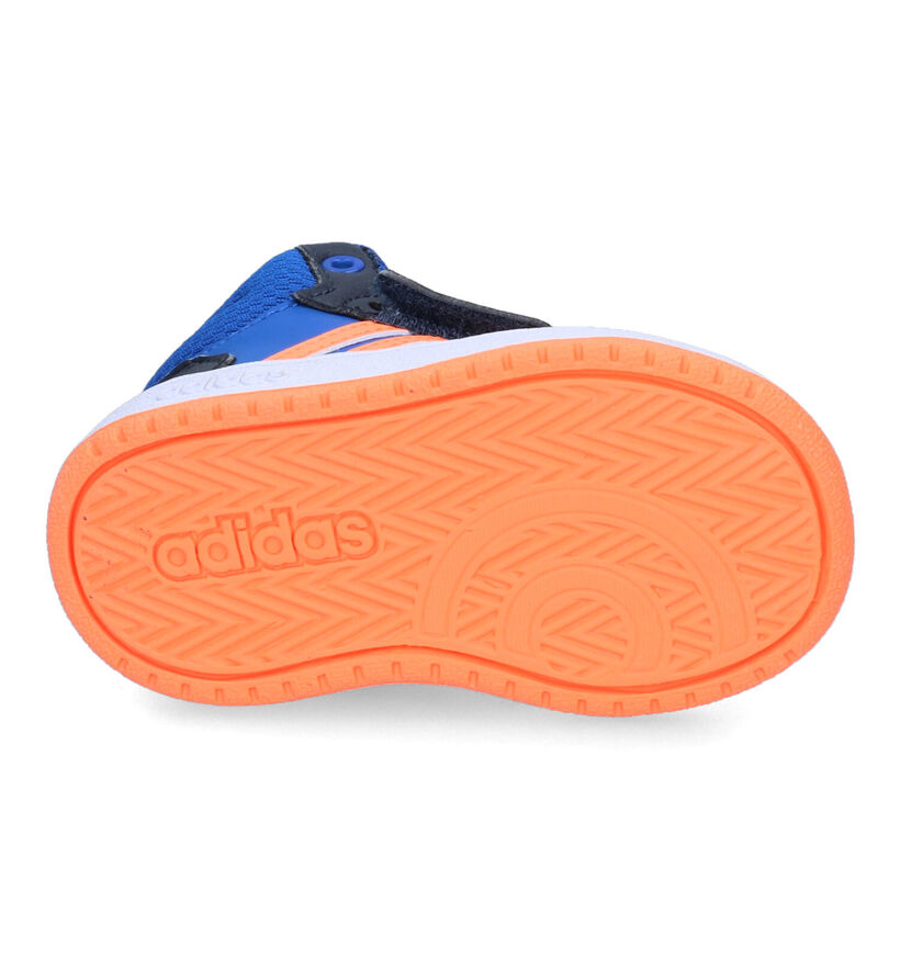 adidas Hoops Blauwe Hoge Sneakers voor jongens (299873)