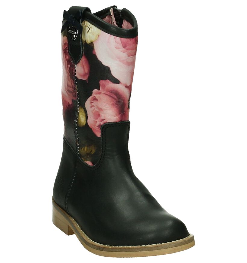 Zwarte Le Chic Laars met Bloemenprint, , pdp