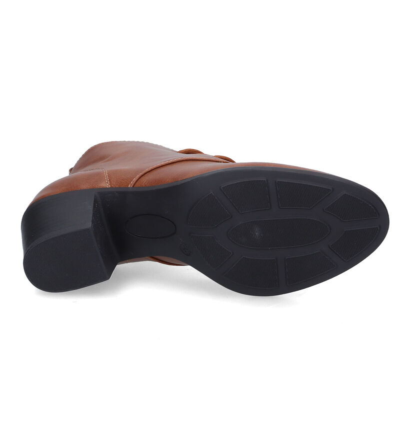 Signatur Bottines à lacets en Cognac pour femmes (314419)