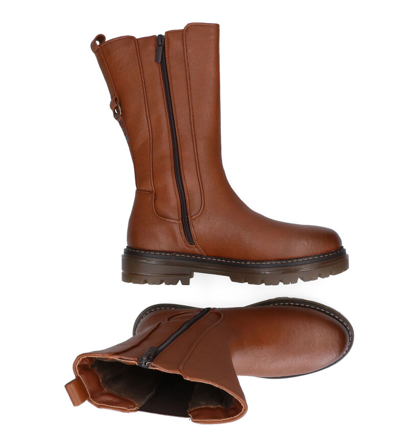 Mustang Bottes courtes en Cognac pour femmes (298096)