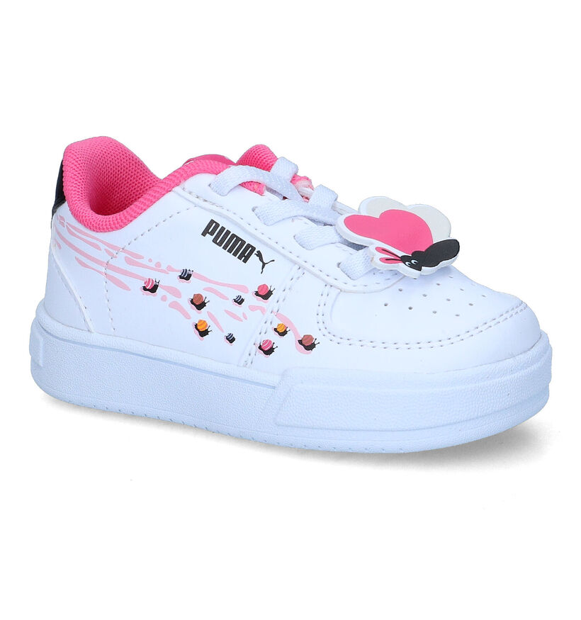 Puma Caven Small World Baskets en Blanc pour filles (311292)