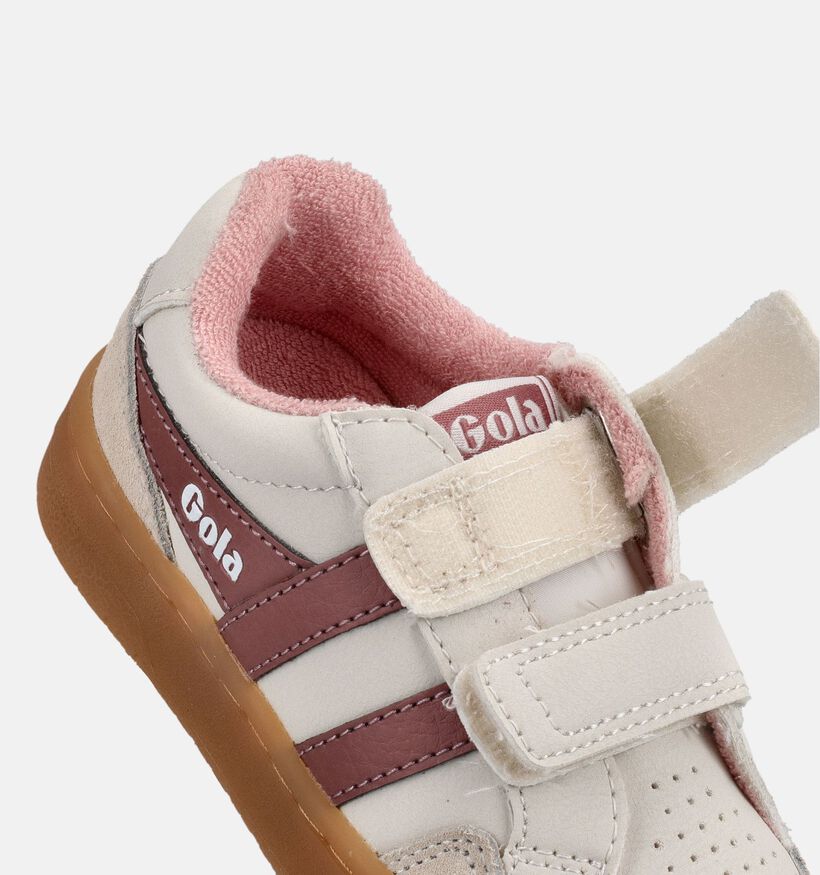Gola Eagle Strap Baskets basses en Blanc pour filles (376293) - pour semelles orthop&eacute;diques
