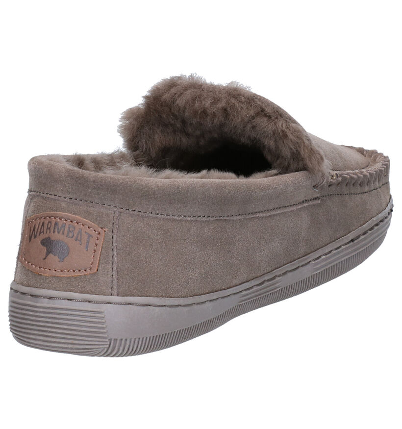 Warmbat Grizzly Pantoufles en Cognac pour hommes (314422)