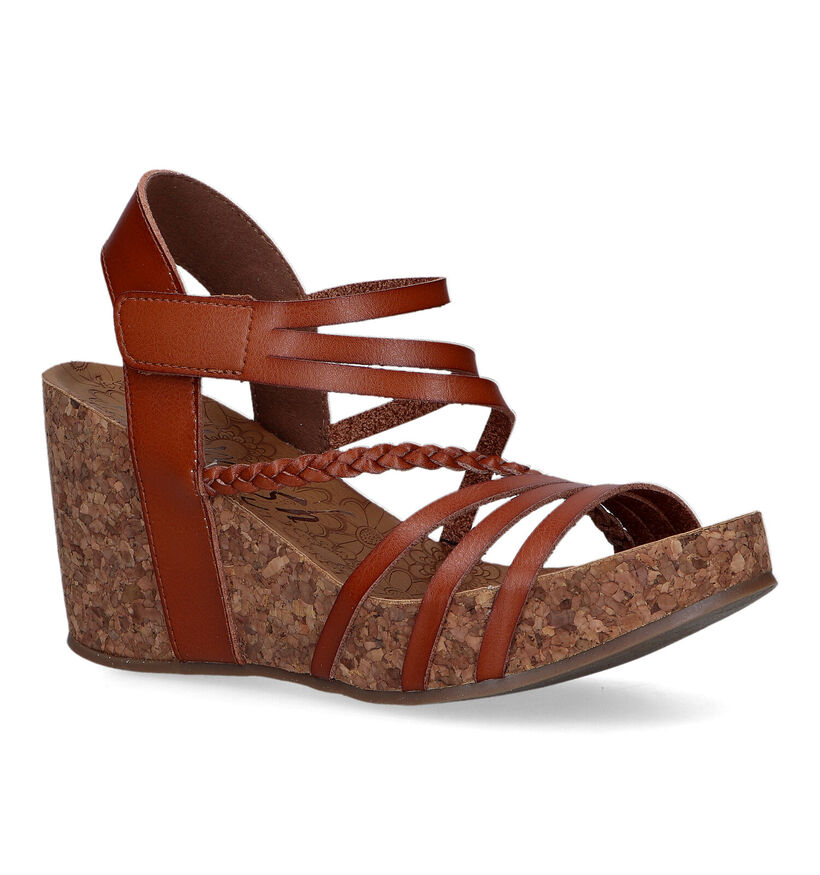 Blowfish Malibu Heidi Cognac Sandalen voor dames (322141)