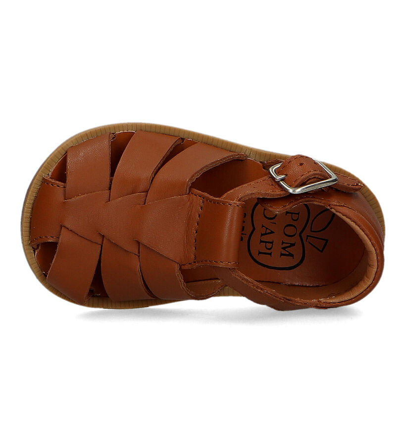 Pom d'Api Poppy Daddy Sandales en Cognac pour garçons (322949)