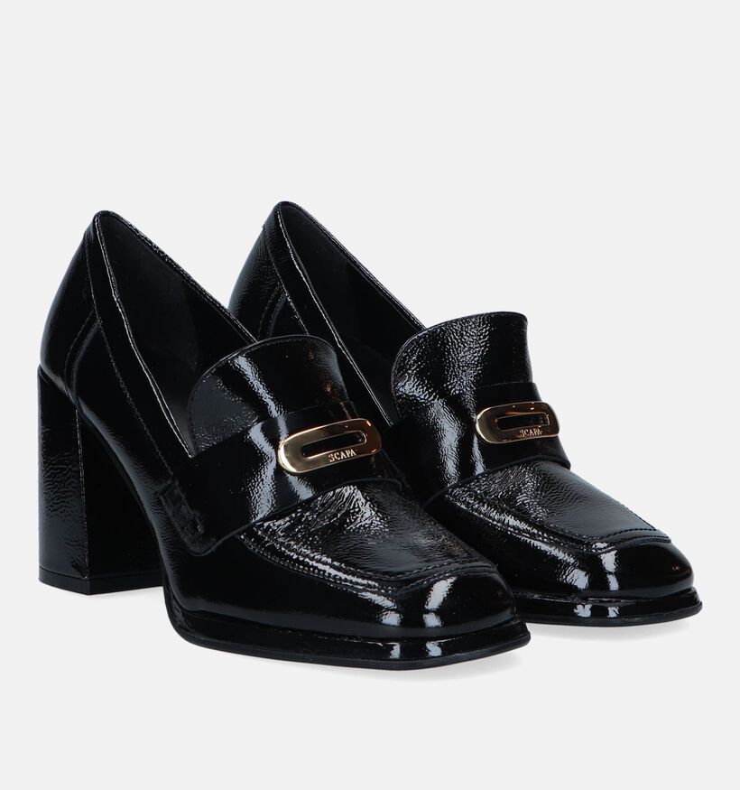 Scapa Mocassins avec talon en Noir pour femmes (332752)