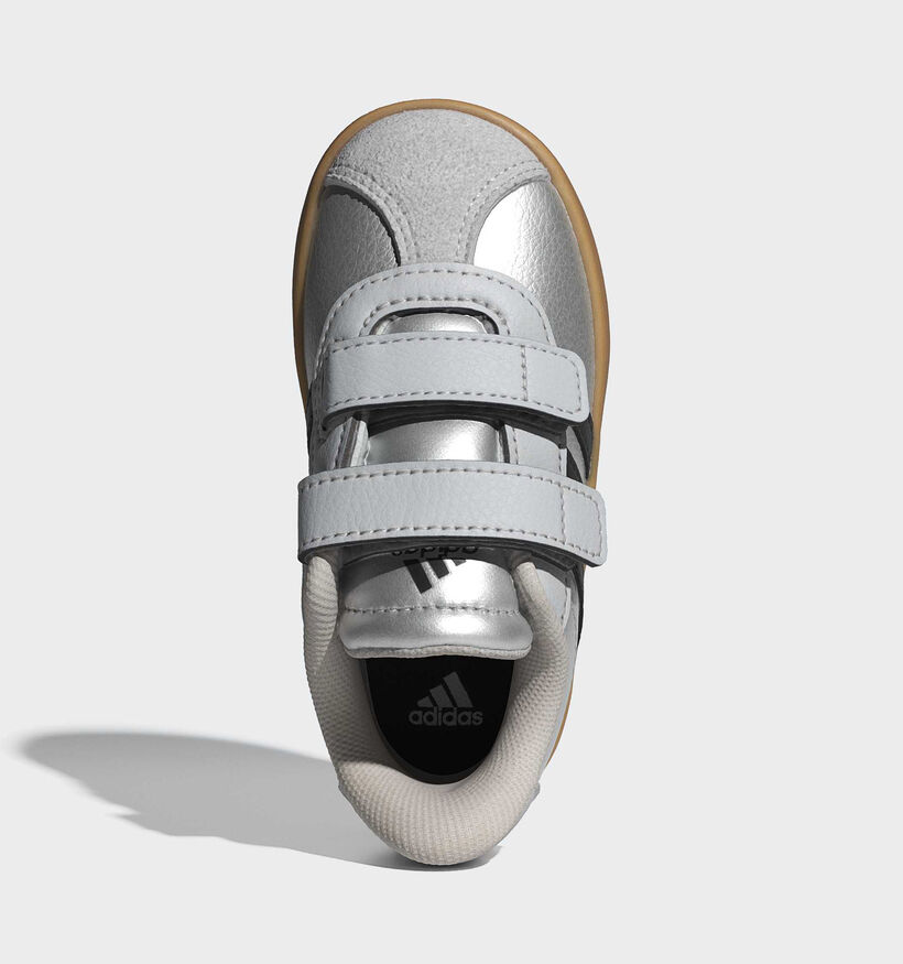 adidas VL Court 3.0 Zilveren Sneakers voor meisjes (366978) - geschikt voor steunzolen