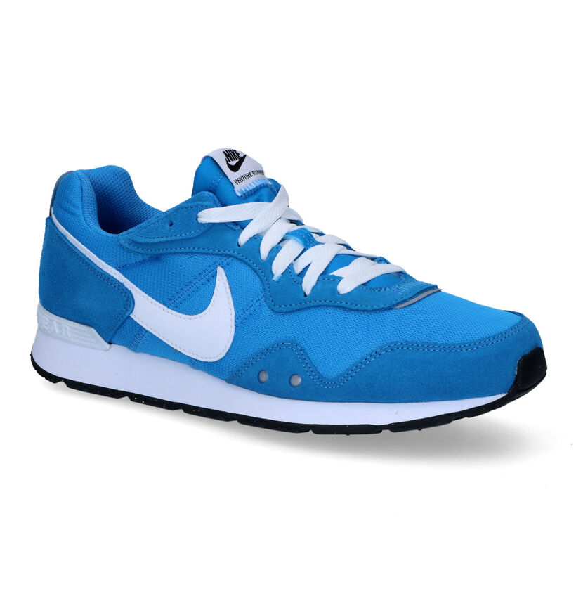 Nike Venture Runner Blauwe Sneakers in kunstleer (312163)
